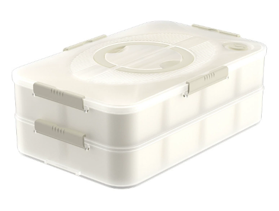 Recipiente de armazenamento de manuseio quadrado